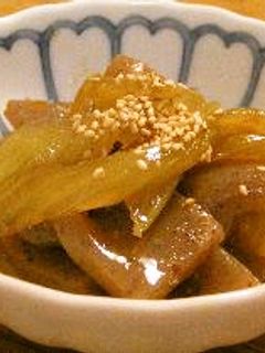 セロリとこんにゃくのきんぴら風-レシピのメイン写真