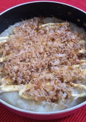 簡単レシピ～カツオが躍る長いも焼き-レシピのメイン写真