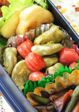 早っ！空豆とウインナーの昆布茶炒め-レシピのメイン写真