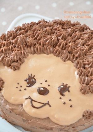 モンチッチorアフロヘアーのキャラケーキ-レシピのメイン写真