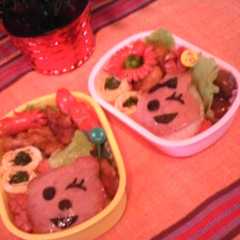 スパムでちょっぴりキャラ弁-レシピのメイン写真