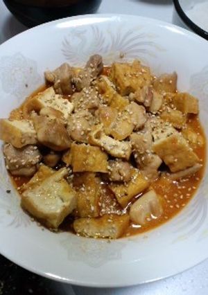 鶏肉と厚揚げのコチュジャン煮-レシピのメイン写真