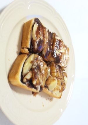 ココアで簡単チョコバナナトースト-レシピのメイン写真