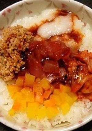 【ダイエット丼☆元気が出る！スタネバ丼】-レシピのメイン写真