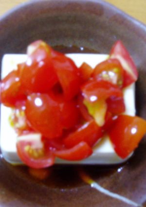 ヘルシー！ミニトマト冷奴-レシピのメイン写真