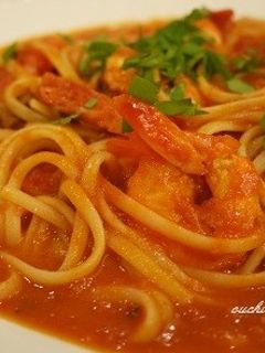 濃厚♪えびのトマトソースリングイネ-レシピのメイン写真