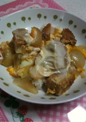 市販揚げカツ増やして増やして4人前カツ丼-レシピのメイン写真