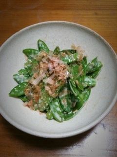 きぬさやのマヨ節和え-レシピのメイン写真