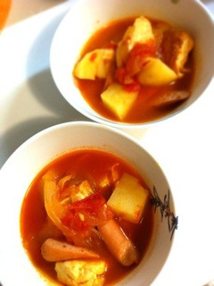簡単!厚揚げのトマト煮込み-レシピのメイン写真