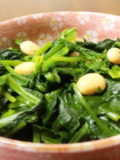 ほうれん草と大豆のサッパリサラダ☆-レシピのメイン写真