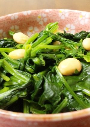 ほうれん草と大豆のサッパリサラダ☆-レシピのメイン写真