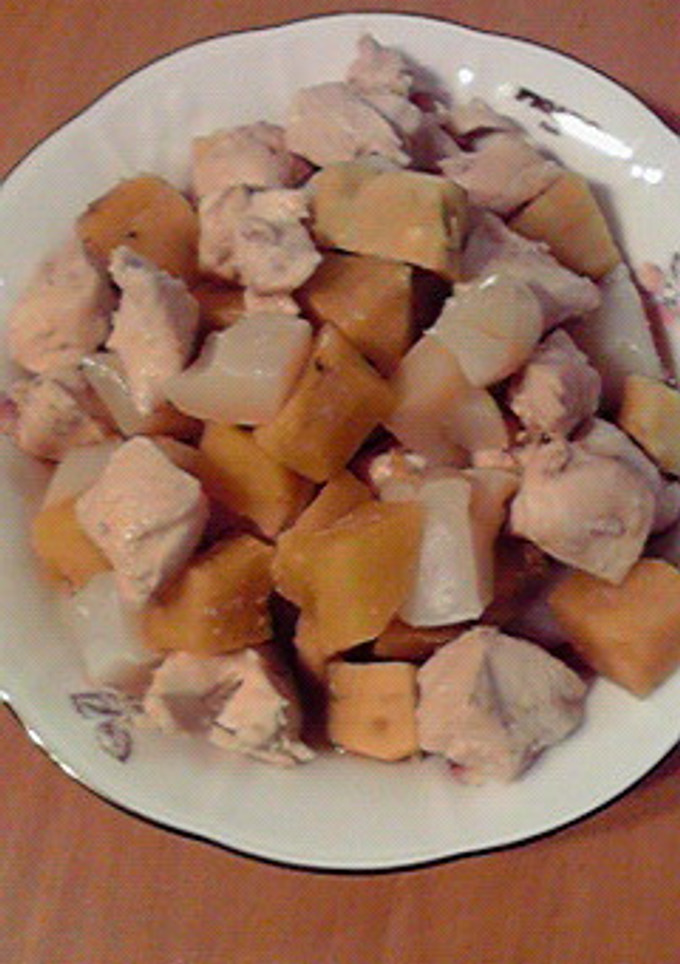 レンジで！鶏肉とさつまいもの煮物-レシピのメイン写真