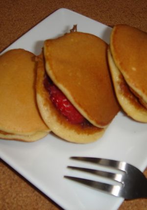 ＨＭでしっとりミニどら焼き♪-レシピのメイン写真