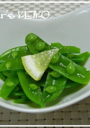 【農家のレシピ】スナップエンドウの塩茹で-レシピのメイン写真