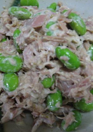 ツナと枝豆の柚子胡椒マヨ和え-レシピのメイン写真