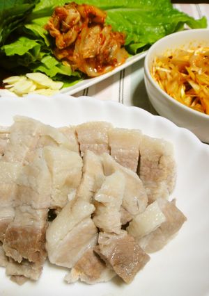 野菜たっぷり！簡単韓国料理茹で豚ポッサム-レシピのメイン写真