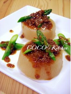 時短♪大根の肉味噌添え-レシピのメイン写真
