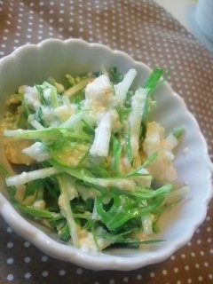 豆腐と水菜のサラダ-レシピのメイン写真