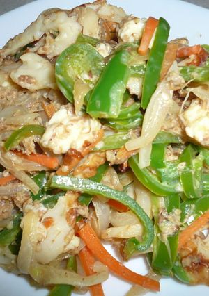 野菜と竹輪の☆チーズおかか醤油炒め-レシピのメイン写真