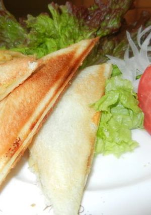 チーズツナカレーホットサンド-レシピのメイン写真