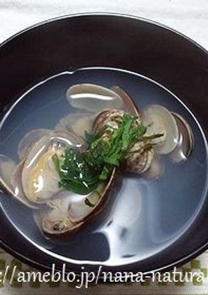 ★田舎の味★あさりのお吸い物（潮汁）-レシピのメイン写真