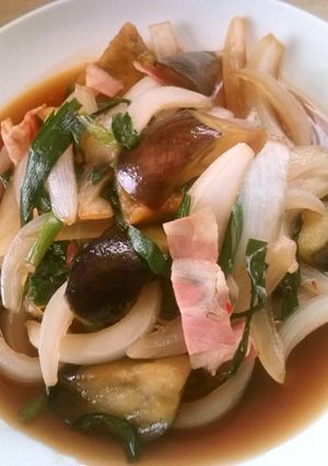 ベーコンとナスの炒め物-レシピのメイン写真