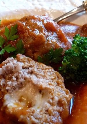 チーズ入りミートボールのトマトソース煮-レシピのメイン写真