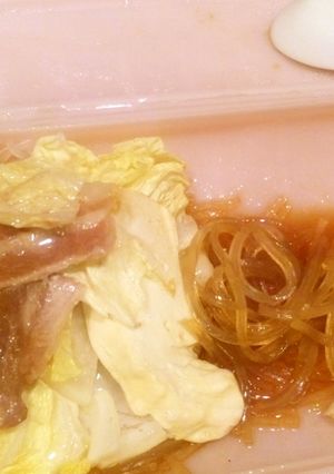 (マロニー+すき焼きのタレ)×ルクエ-レシピのメイン写真