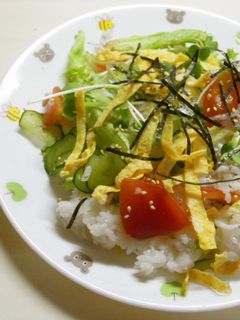 簡単♪さっぱりサラダ寿司-レシピのメイン写真