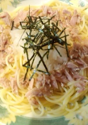 めんつゆで★ツナとおろし大根の冷製パスタ-レシピのメイン写真