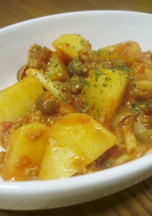 じゃがいものトマト煮込み-レシピのメイン写真