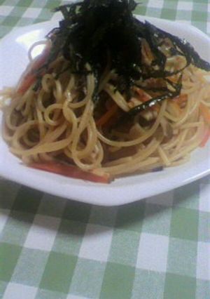 栄養満点！さんま缶詰の和風パスタ-レシピのメイン写真