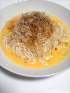 簡単!釜玉そうめん-レシピのメイン写真