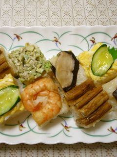 カラフル押し寿司-レシピのメイン写真