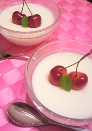 さくらんぼ♡杏仁豆腐-レシピのメイン写真