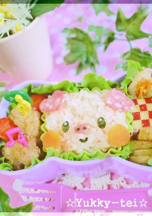 簡単キャラ弁☆カップでぶたちゃん❤-レシピのメイン写真