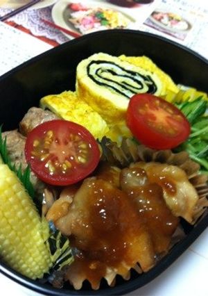 お弁当に!チキンの梅たれ焼き-レシピのメイン写真