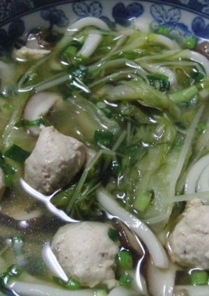 鶏団子うどん-レシピのメイン写真