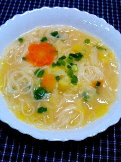 そうめん味噌スープ♡-レシピのメイン写真