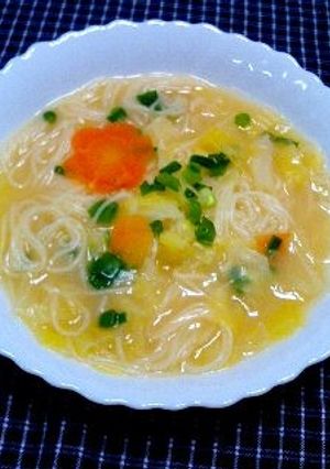 そうめん味噌スープ♡-レシピのメイン写真