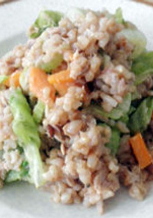 レタスとシーチキンのマヨ（玄米）炒飯-レシピのメイン写真