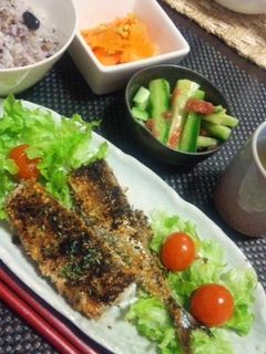 秋刀魚のバジル&粉チーズのパン粉焼き-レシピのメイン写真