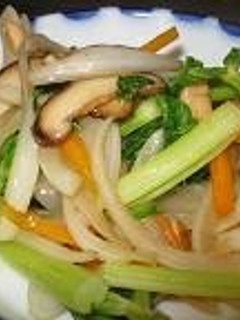 セロリのガーリック醤油炒め-レシピのメイン写真