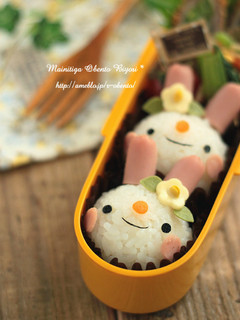 キュートなうさぎさんおにぎり♪キャラ弁-レシピのメイン写真