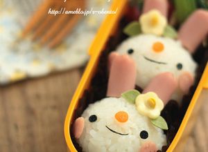 キュートなうさぎさんおにぎり♪キャラ弁-レシピのメイン写真