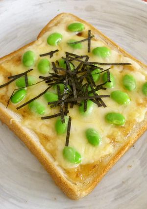 和風枝豆チーズトースト-レシピのメイン写真