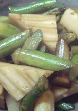 生麩と山うどの煮つけ-レシピのメイン写真
