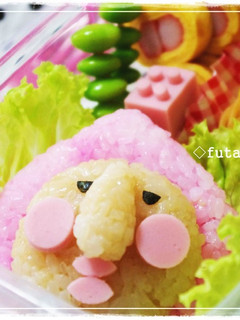 こびとづかんのぶさかわキャラ弁♪-レシピのメイン写真