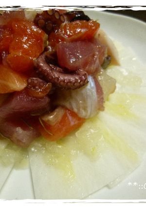 魚介の香油和え-レシピのメイン写真