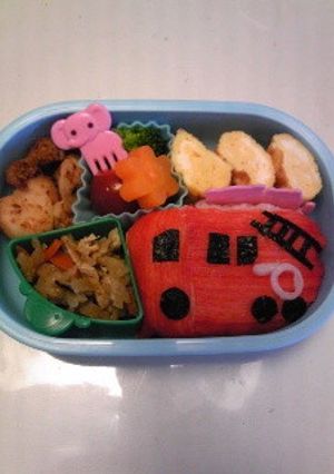キャラ弁☆おにぎり１０・消防車-レシピのメイン写真